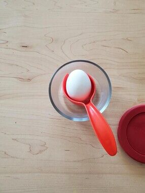 Tupperware Orange Egg Spoon